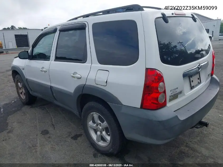 2005 Mazda Tribute I VIN: 4F2YZ02Z35KM59099 Lot: 42505108