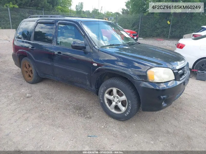 2005 Mazda Tribute S VIN: 4F2CZ96185KM60249 Lot: 42636766