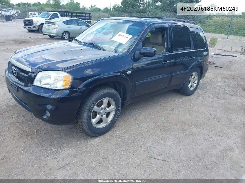 2005 Mazda Tribute S VIN: 4F2CZ96185KM60249 Lot: 42636766