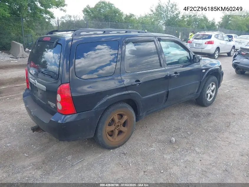 2005 Mazda Tribute S VIN: 4F2CZ96185KM60249 Lot: 42636766