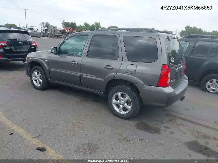 2005 Mazda Tribute S VIN: 4F2YZ041X5KM65859 Lot: 42686048