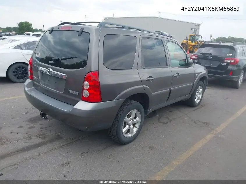 2005 Mazda Tribute S VIN: 4F2YZ041X5KM65859 Lot: 42686048