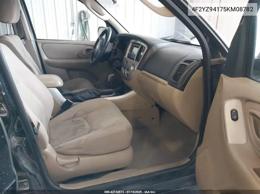 2005 Mazda Tribute S VIN: 4F2YZ94175KM08782 Lot: 42732573