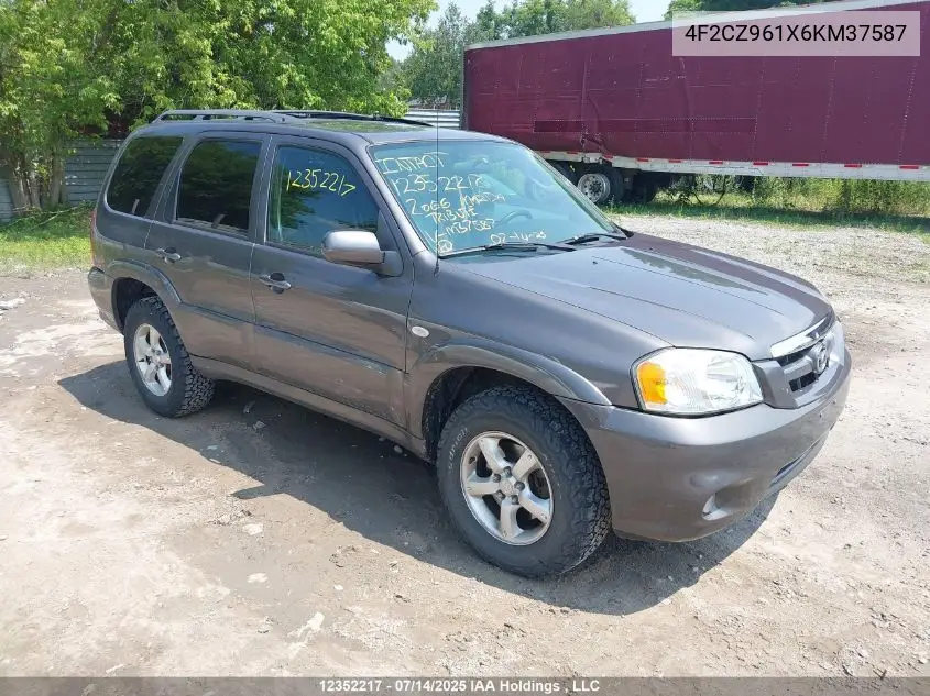 2006 Mazda Tribute VIN: 4F2CZ961X6KM37587 Lot: 12352217