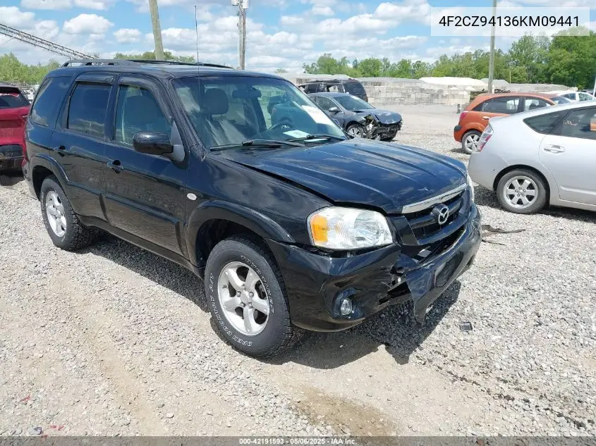 2006 Mazda Tribute S VIN: 4F2CZ94136KM09441 Lot: 42191593