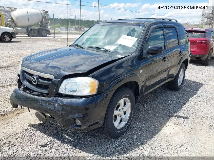 2006 Mazda Tribute S VIN: 4F2CZ94136KM09441 Lot: 42191593