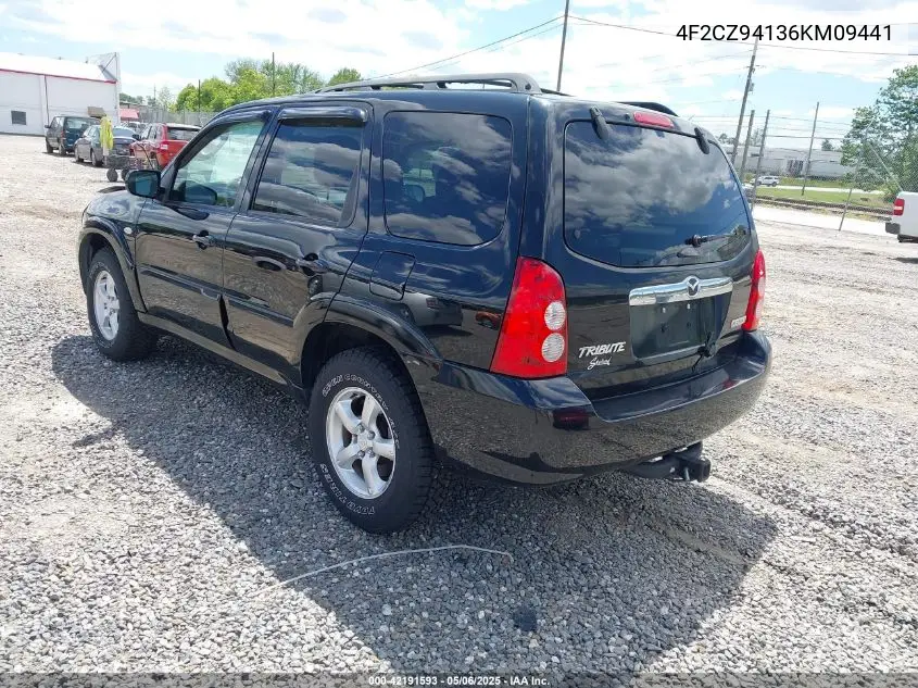 2006 Mazda Tribute S VIN: 4F2CZ94136KM09441 Lot: 42191593