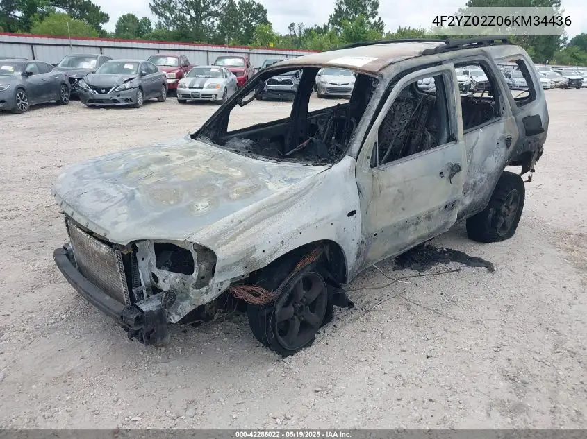 2006 Mazda Tribute I VIN: 4F2YZ02Z06KM34436 Lot: 42286022