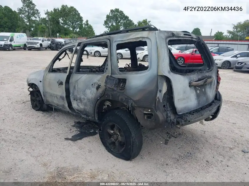 2006 Mazda Tribute I VIN: 4F2YZ02Z06KM34436 Lot: 42286022