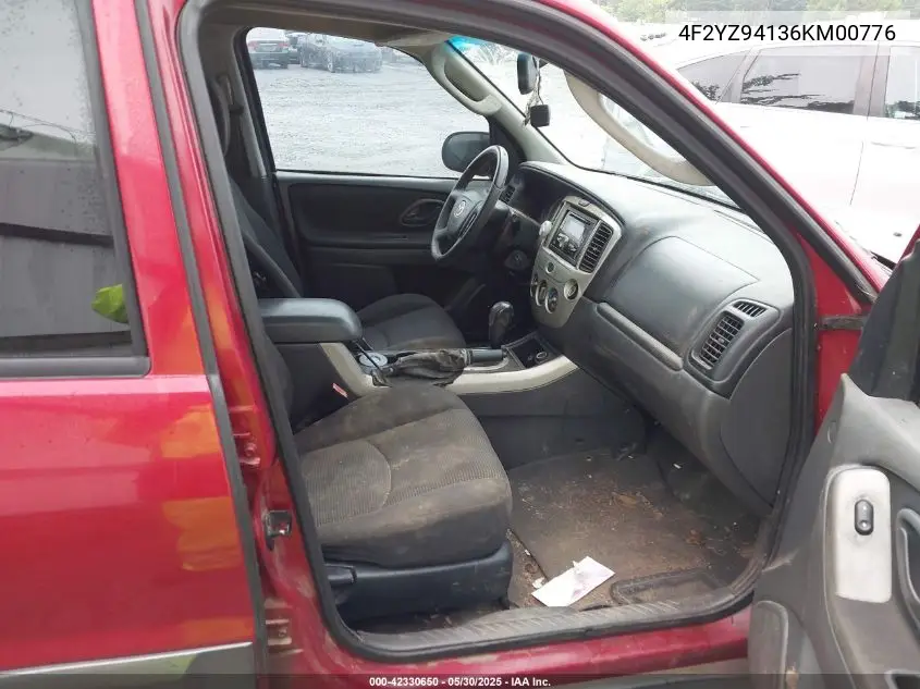2006 Mazda Tribute S VIN: 4F2YZ94136KM00776 Lot: 42330650