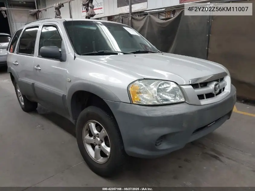 2006 Mazda Tribute I VIN: 4F2YZ02Z56KM11007 Lot: 42357166