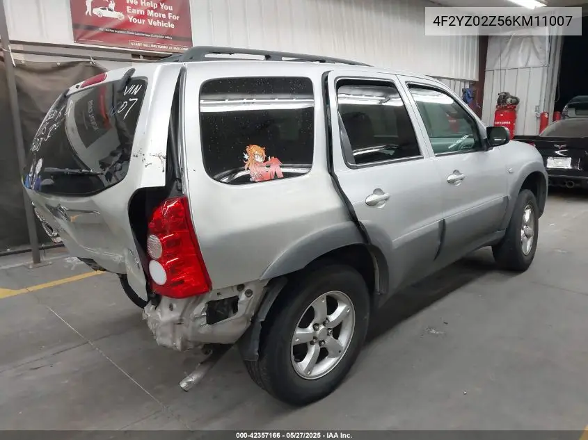 2006 Mazda Tribute I VIN: 4F2YZ02Z56KM11007 Lot: 42357166