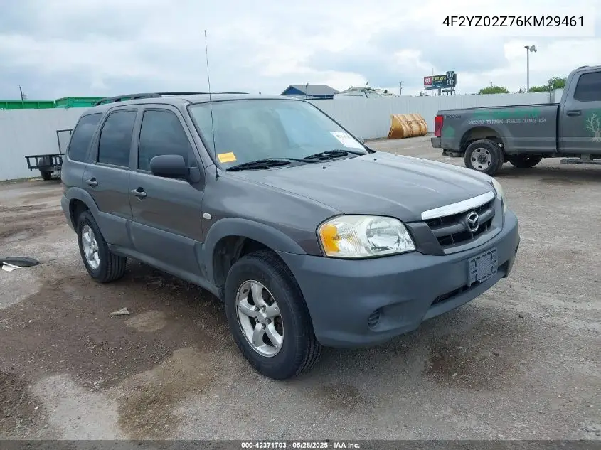 2006 Mazda Tribute I VIN: 4F2YZ02Z76KM29461 Lot: 42371703