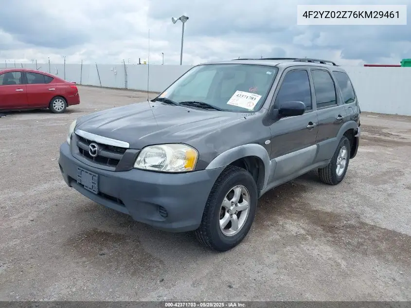 2006 Mazda Tribute I VIN: 4F2YZ02Z76KM29461 Lot: 42371703