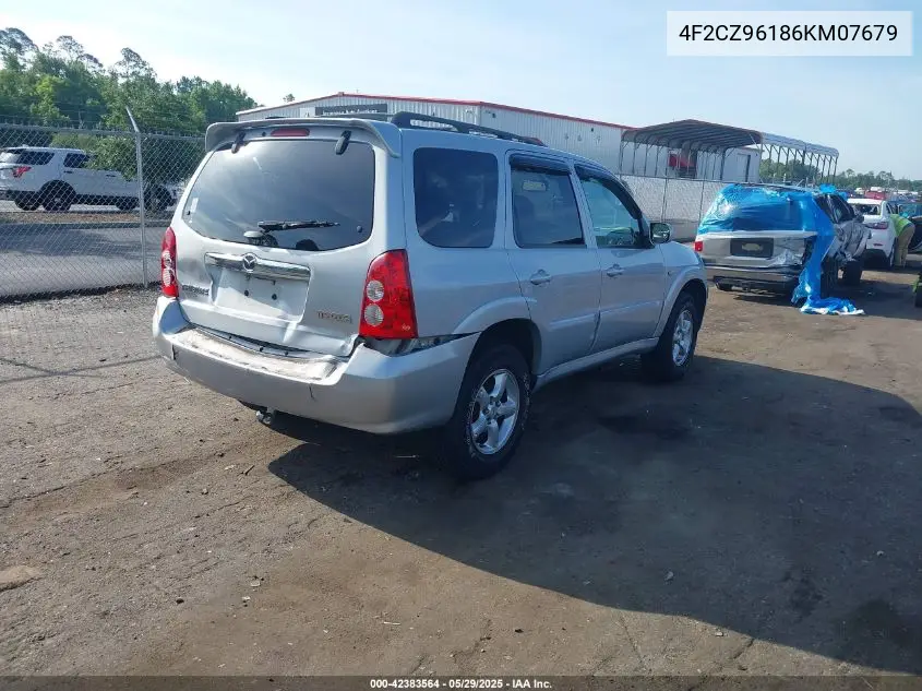 2006 Mazda Tribute S VIN: 4F2CZ96186KM07679 Lot: 42383564