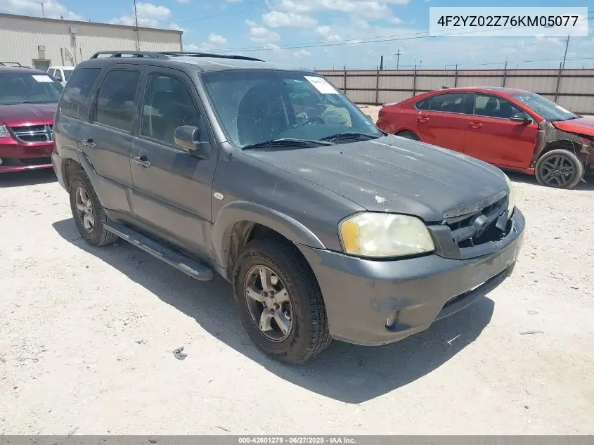 2006 Mazda Tribute I VIN: 4F2YZ02Z76KM05077 Lot: 42601279