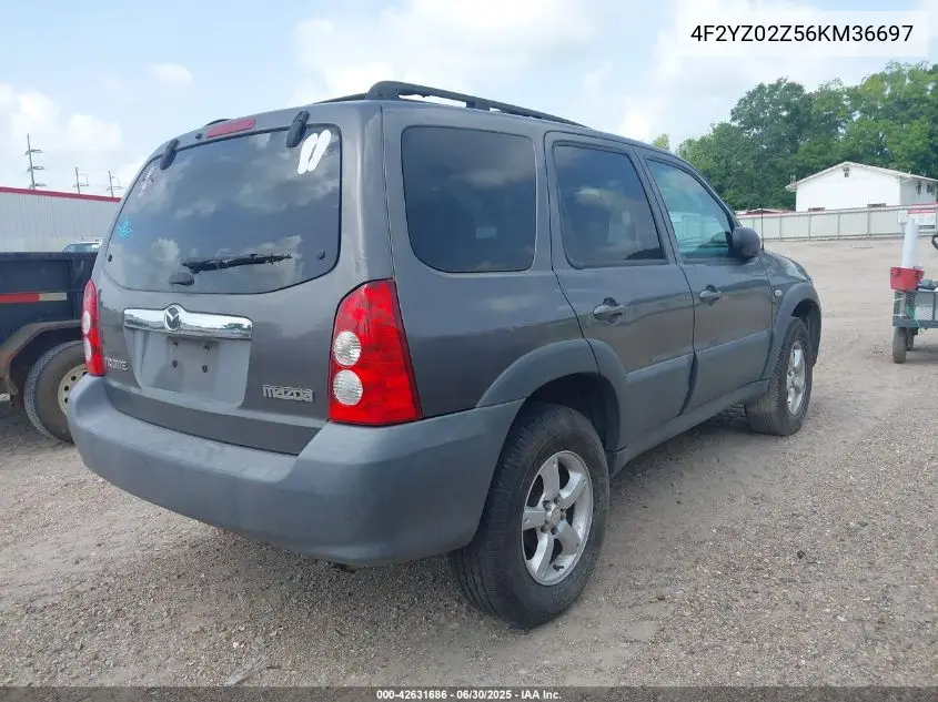 2006 Mazda Tribute I VIN: 4F2YZ02Z56KM36697 Lot: 42631686