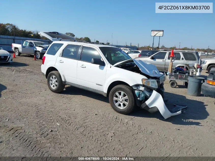 2008 Mazda Tribute S Grand Touring VIN: 4F2CZ061X8KM03700 Lot: 40679800