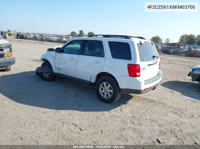 2008 Mazda Tribute S Grand Touring VIN: 4F2CZ061X8KM03700 Lot: 40679800