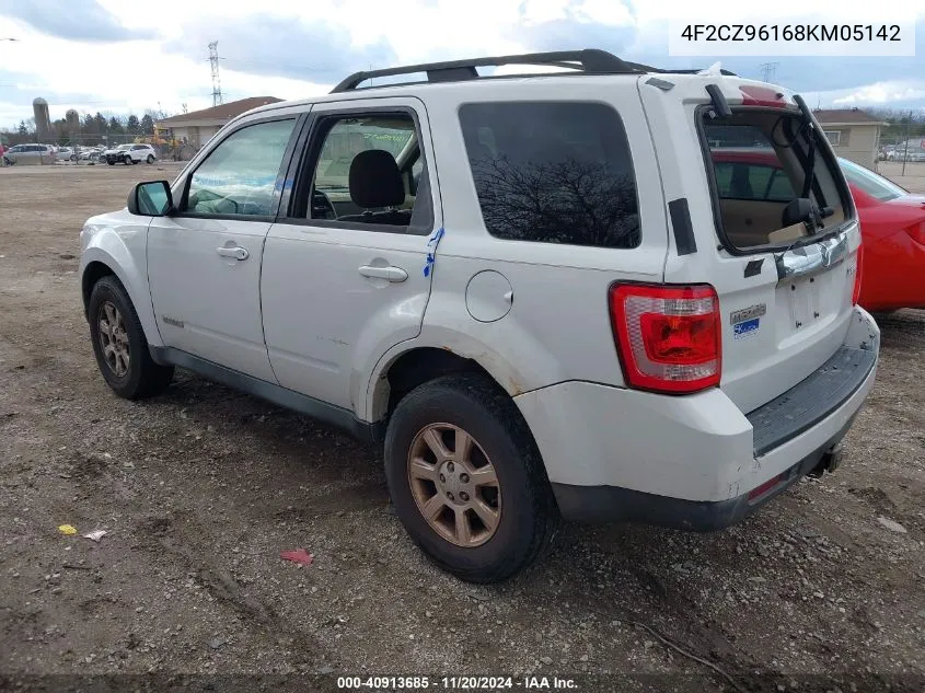 2008 Mazda Tribute S Grand Touring VIN: 4F2CZ96168KM05142 Lot: 40913685