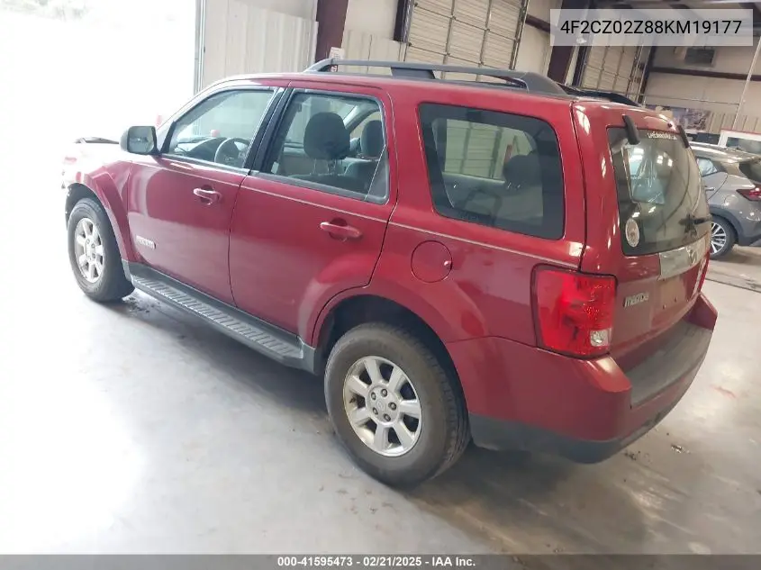 2008 Mazda Tribute I Sport VIN: 4F2CZ02Z88KM19177 Lot: 41595473