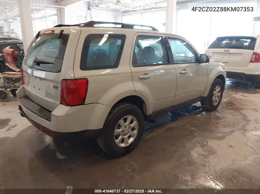 2008 Mazda Tribute I Sport VIN: 4F2CZ02Z88KM07353 Lot: 41640737