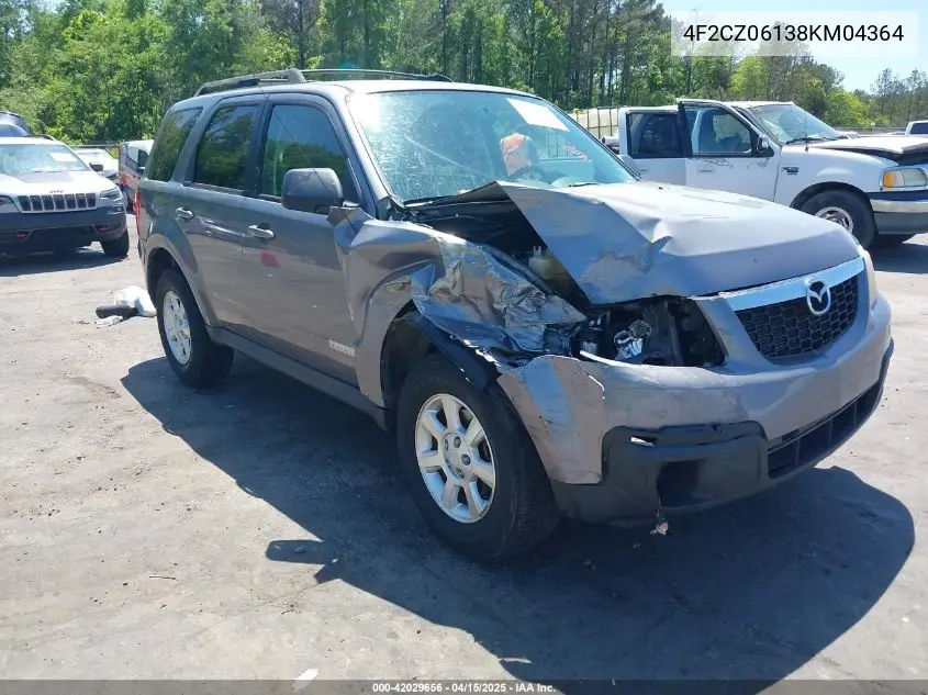 2008 Mazda Tribute S Touring VIN: 4F2CZ06138KM04364 Lot: 42029656