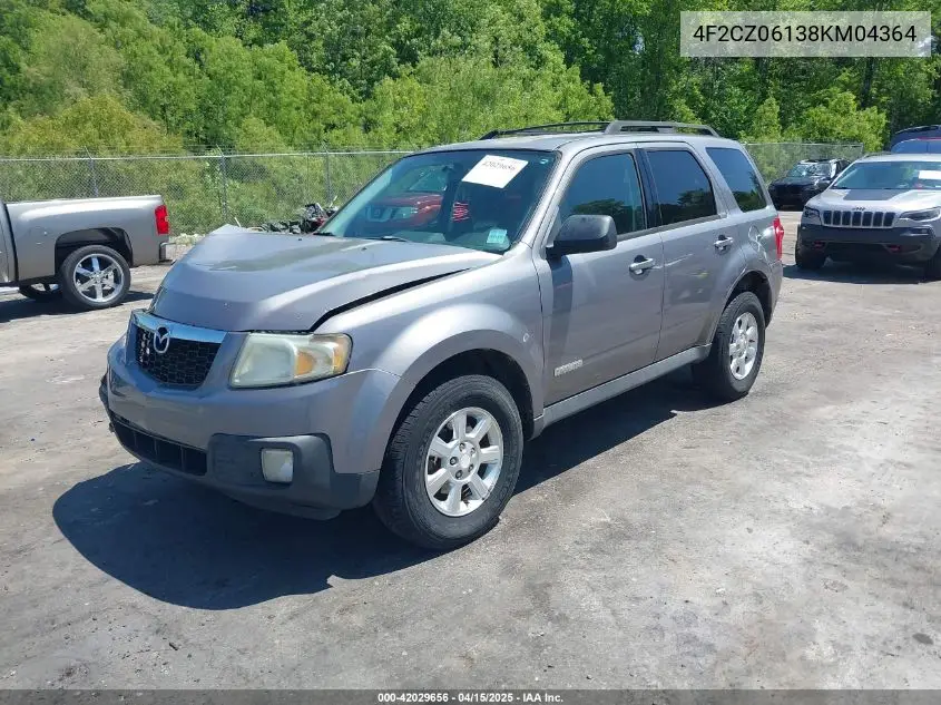 2008 Mazda Tribute S Touring VIN: 4F2CZ06138KM04364 Lot: 42029656