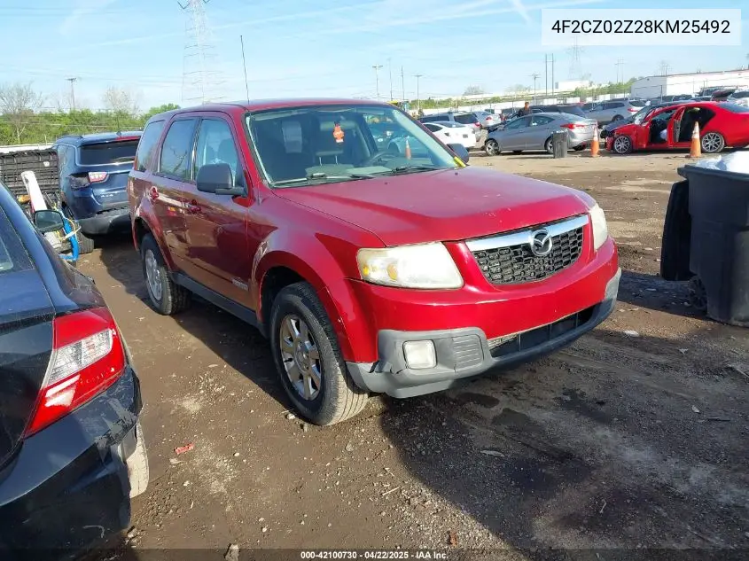 2008 Mazda Tribute I Sport VIN: 4F2CZ02Z28KM25492 Lot: 42100730
