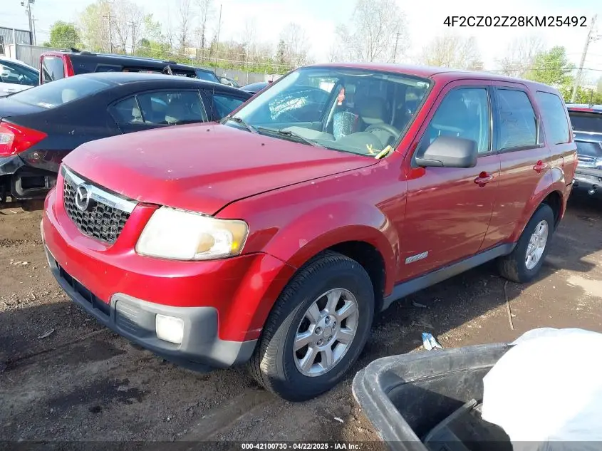 2008 Mazda Tribute I Sport VIN: 4F2CZ02Z28KM25492 Lot: 42100730