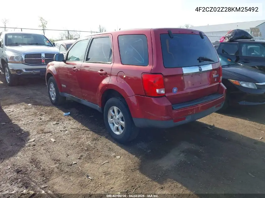 2008 Mazda Tribute I Sport VIN: 4F2CZ02Z28KM25492 Lot: 42100730