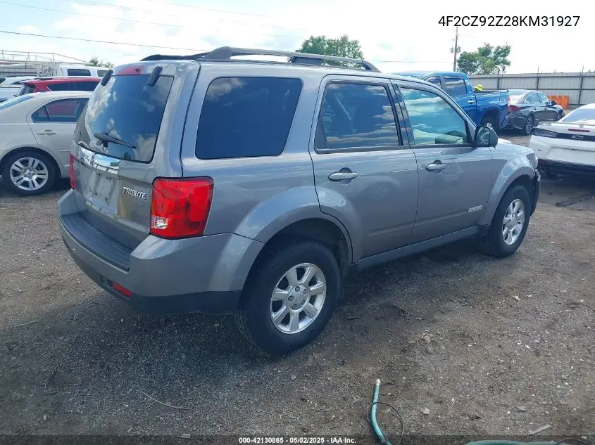 2008 Mazda Tribute I Touring VIN: 4F2CZ92Z28KM31927 Lot: 42130865