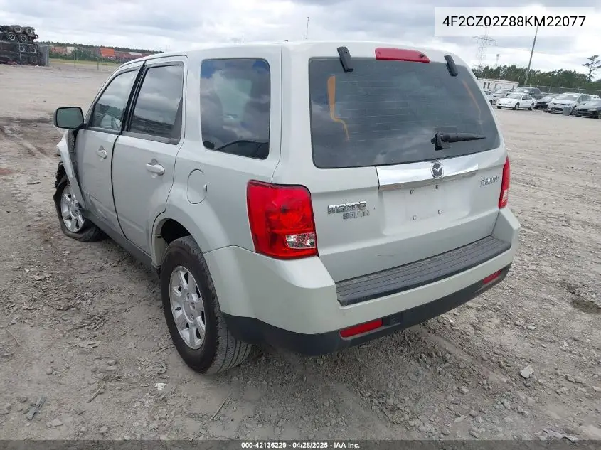 2008 Mazda Tribute I Sport VIN: 4F2CZ02Z88KM22077 Lot: 42136229
