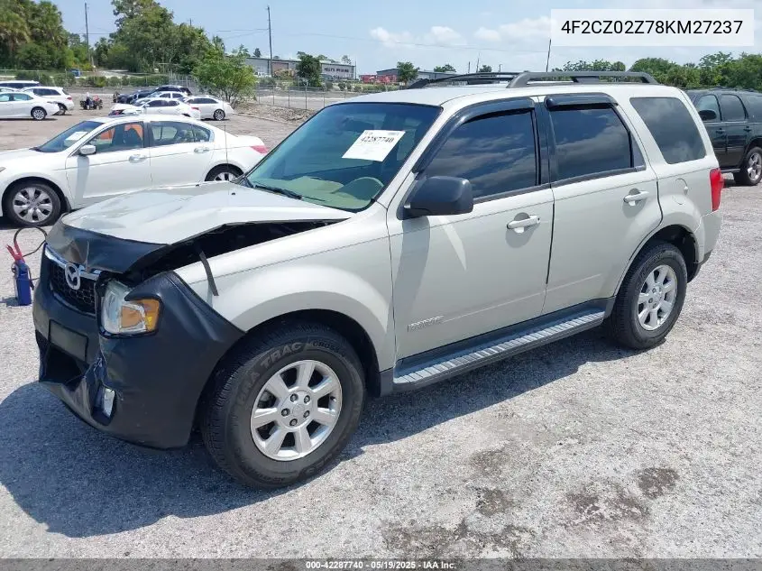 2008 Mazda Tribute I Touring VIN: 4F2CZ02Z78KM27237 Lot: 42287740