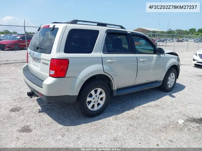 2008 Mazda Tribute I Touring VIN: 4F2CZ02Z78KM27237 Lot: 42287740