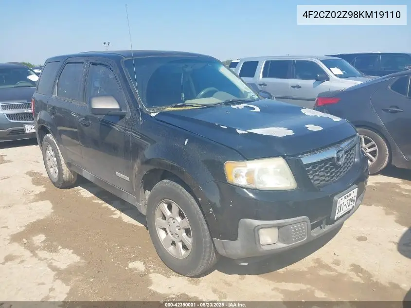 2008 Mazda Tribute I Sport VIN: 4F2CZ02Z98KM19110 Lot: 42350001