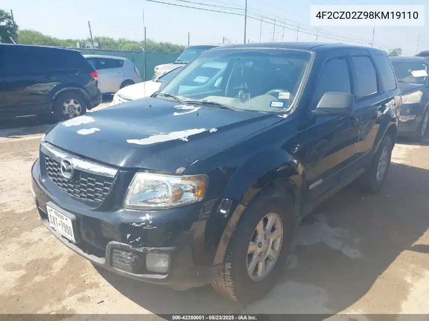 2008 Mazda Tribute I Sport VIN: 4F2CZ02Z98KM19110 Lot: 42350001