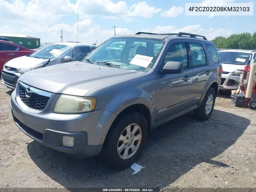 2008 Mazda Tribute I Sport VIN: 4F2CZ02Z08KM32103 Lot: 42483993
