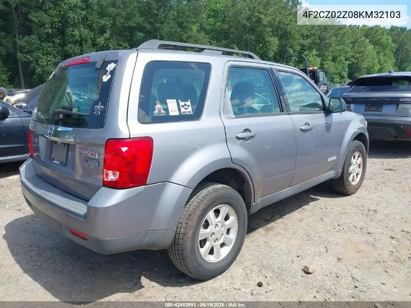 2008 Mazda Tribute I Sport VIN: 4F2CZ02Z08KM32103 Lot: 42483993