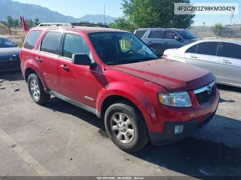 2008 Mazda Tribute I Touring VIN: 4F2CZ02Z98KM30429 Lot: 42516286