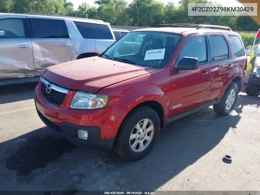 2008 Mazda Tribute I Touring VIN: 4F2CZ02Z98KM30429 Lot: 42516286