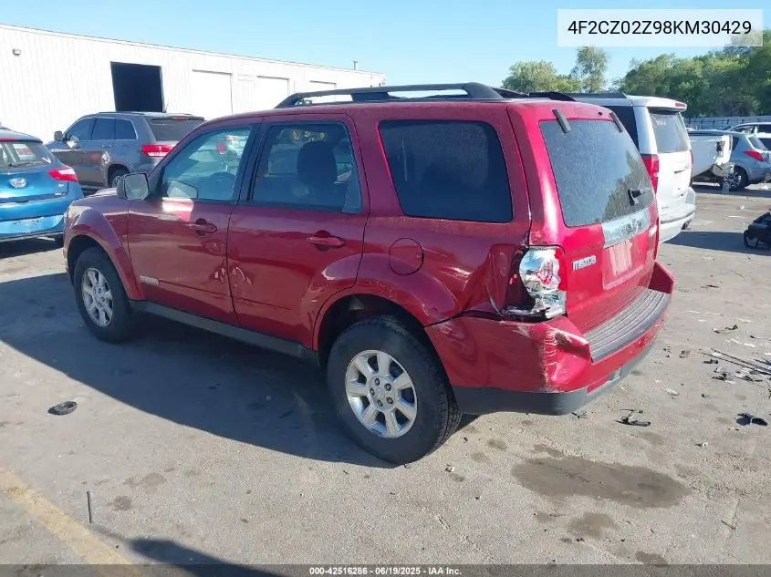 2008 Mazda Tribute I Touring VIN: 4F2CZ02Z98KM30429 Lot: 42516286