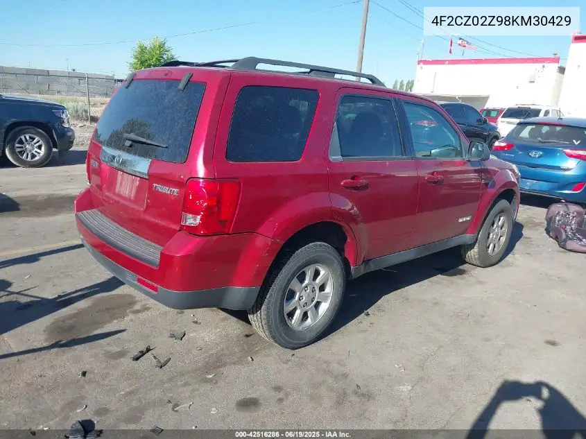 2008 Mazda Tribute I Touring VIN: 4F2CZ02Z98KM30429 Lot: 42516286