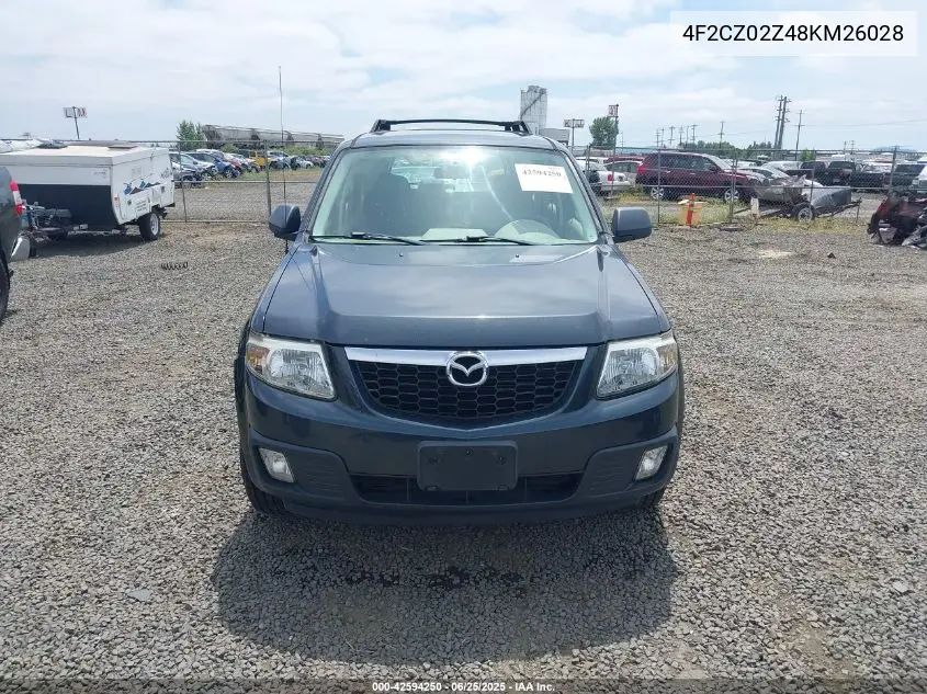 2008 Mazda Tribute I Sport VIN: 4F2CZ02Z48KM26028 Lot: 42594250