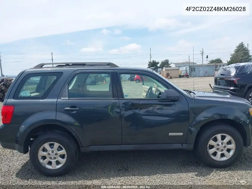 2008 Mazda Tribute I Sport VIN: 4F2CZ02Z48KM26028 Lot: 42594250