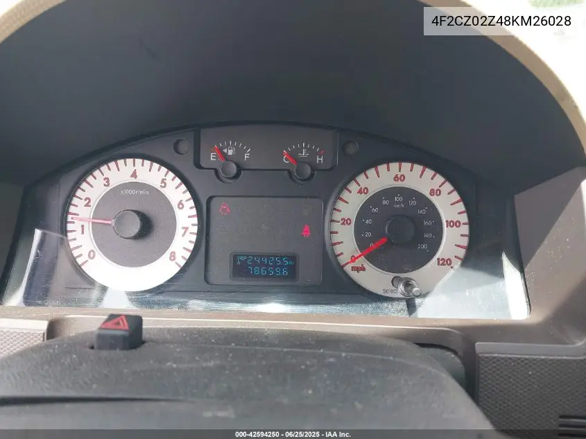 2008 Mazda Tribute I Sport VIN: 4F2CZ02Z48KM26028 Lot: 42594250