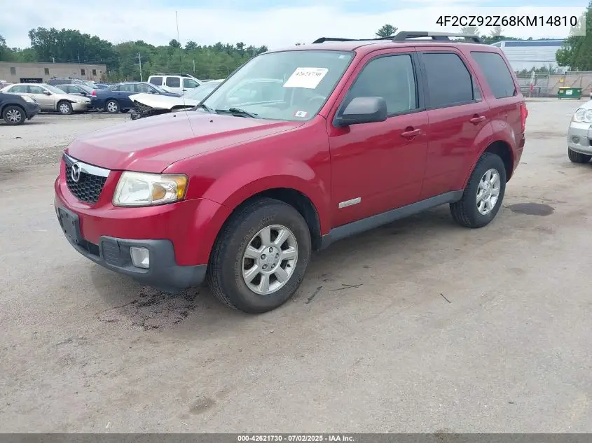 2008 Mazda Tribute I Touring VIN: 4F2CZ92Z68KM14810 Lot: 42621730