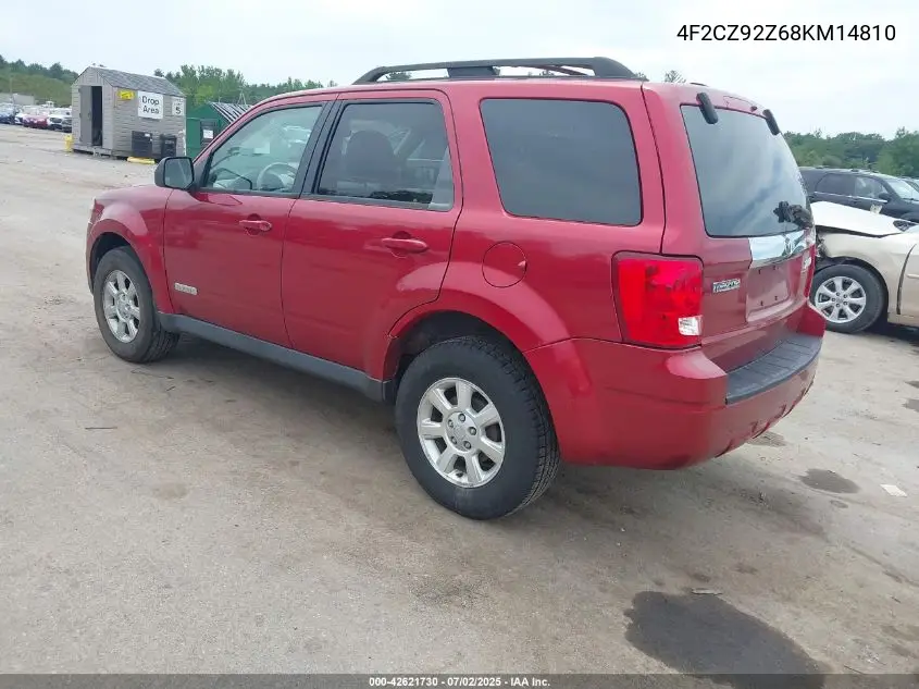 2008 Mazda Tribute I Touring VIN: 4F2CZ92Z68KM14810 Lot: 42621730