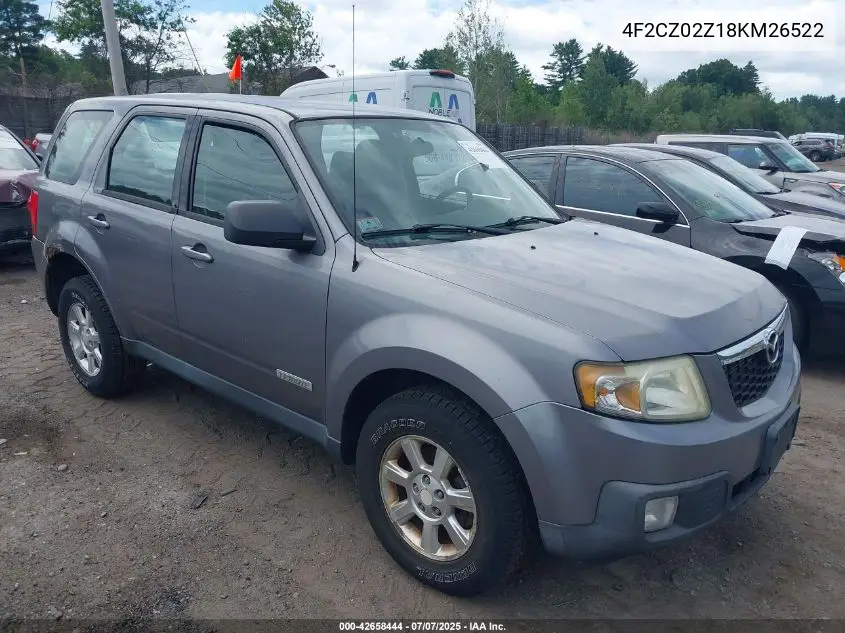 2008 Mazda Tribute I Sport VIN: 4F2CZ02Z18KM26522 Lot: 42658444
