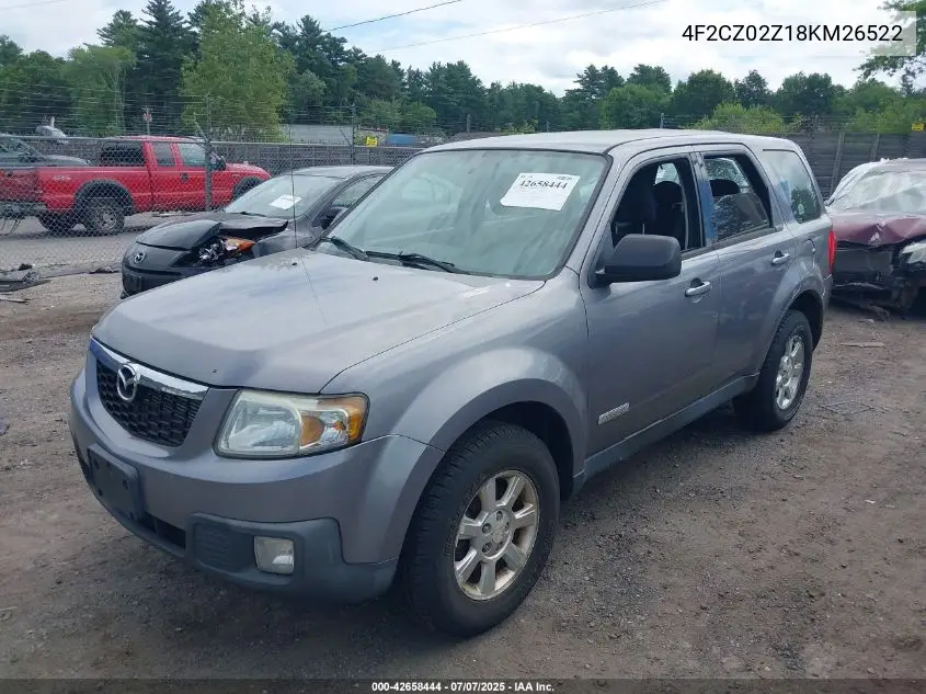 2008 Mazda Tribute I Sport VIN: 4F2CZ02Z18KM26522 Lot: 42658444